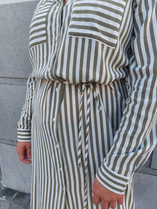 Zoe Life LS Shirt Dress Kalamata Stripes - JDY