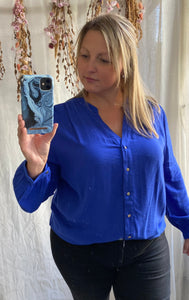 Sutton Life LS Shirt Bluing - Only Carmakoma