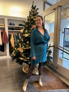 Dress Sara Petrol Blue - Lofty Manner
