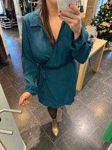 Dress Sara Petrol Blue - Lofty Manner