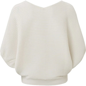 Batwing Rib Sweater Wool White 01-00029-306 - Yaya